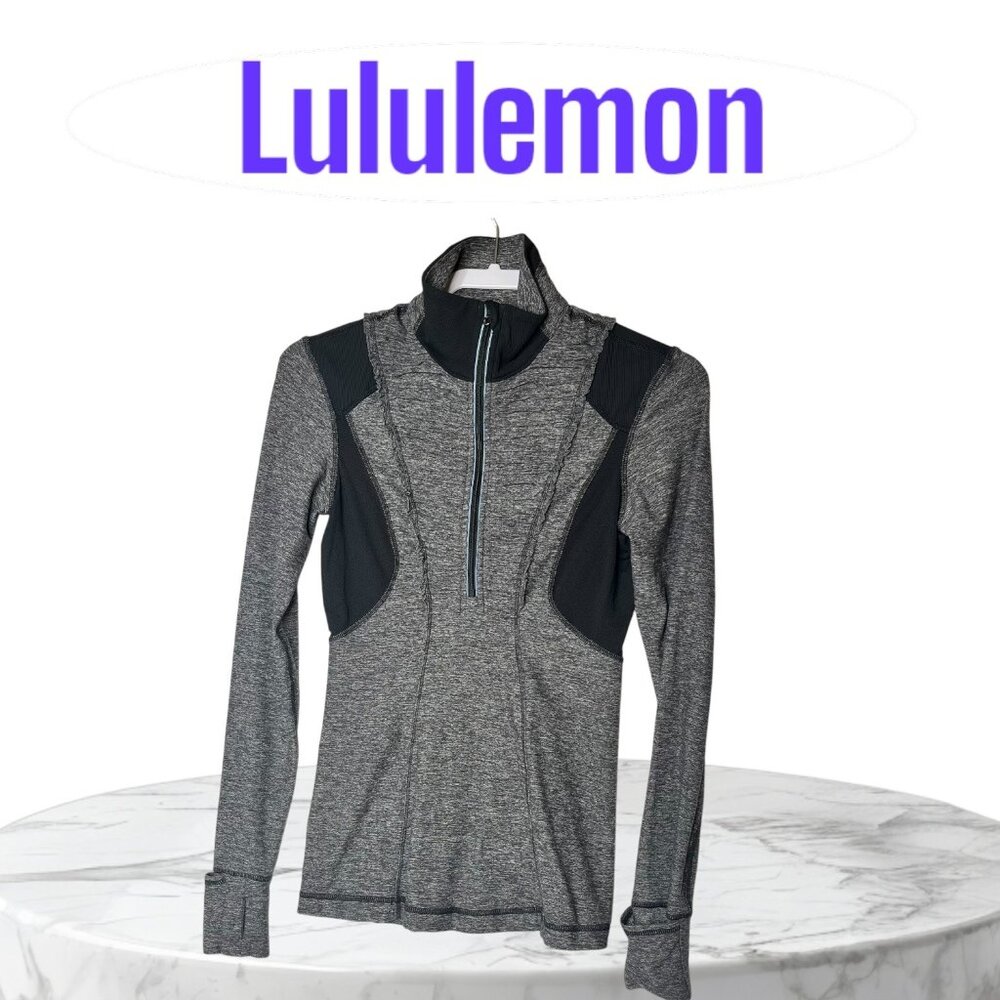 Lululemon Run Your Heart Out 1/2 Zip Pullover Jacket Size 4